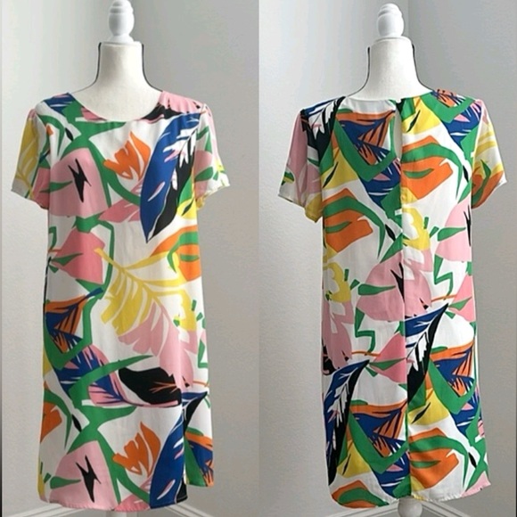 SHE + SKY | Tropical Print Dress | Size 10 - Picture 3 of 13